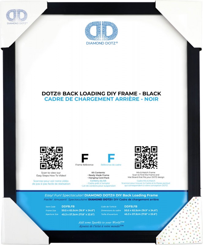 BACK LOADING FRAME F BLACK - 19.90 x 24.60 in