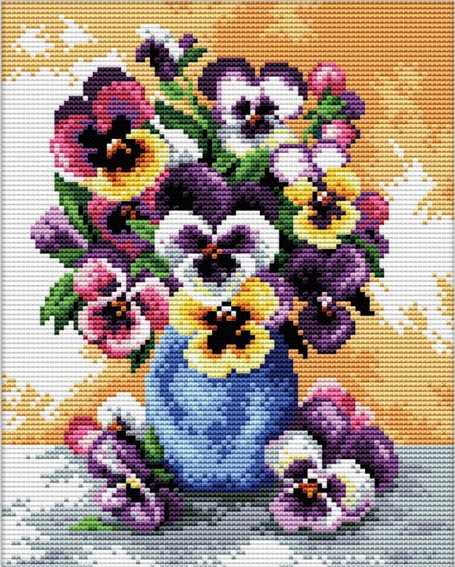 Vase of Pansies Vase of Pansies