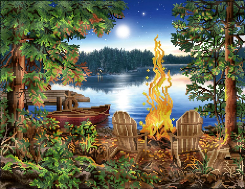 Lakeside Red Canoe Lakeside Red Canoe