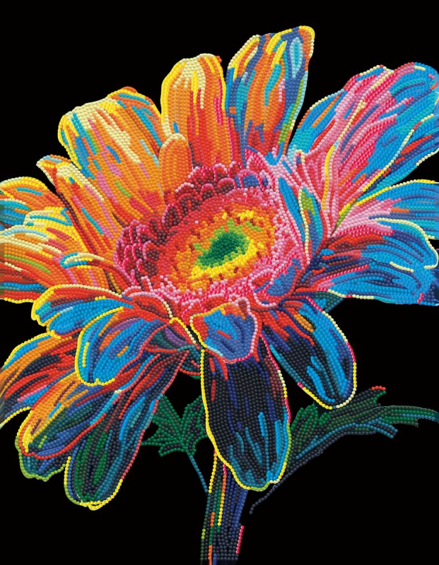 Neon Gerbera