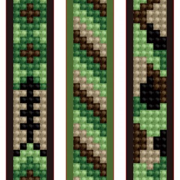 DOTZIES 3 Bracelets Multi Pack Camouflage