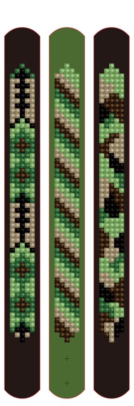 DOTZIES 3 Bracelets Multi Pack Camouflage DOTZIES 3 Bracelets Multi Pack Camouflage
