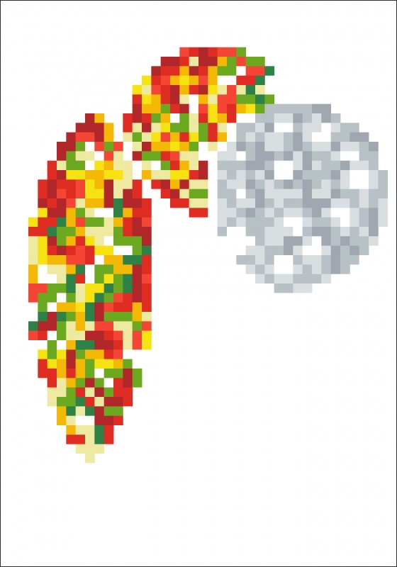 DDG.010 - Greeting Card MERRY CHRISTMAS BAUBLES TRAD DDG.010 - Greeting Card MERRY CHRISTMAS BAUBLES TRAD