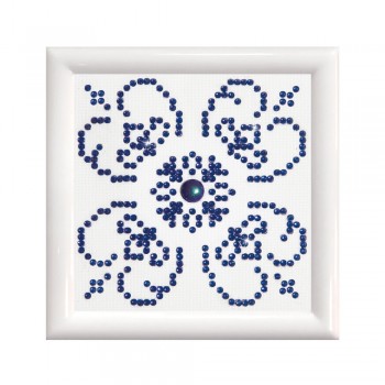 Blue on White DD Kit with Frame