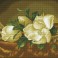 DD12.046 - Magnolias on gold velevt  (après Martin Johnson Heade)