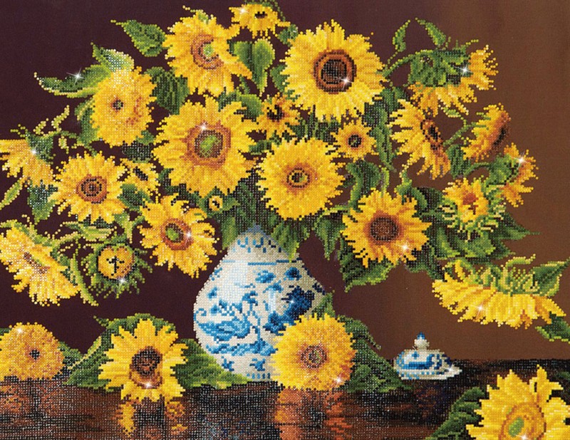 DD13.006 - Sunflowers in a china vase