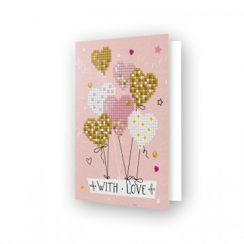 DDG.016 - Greeting Card LOVE BALLOONS