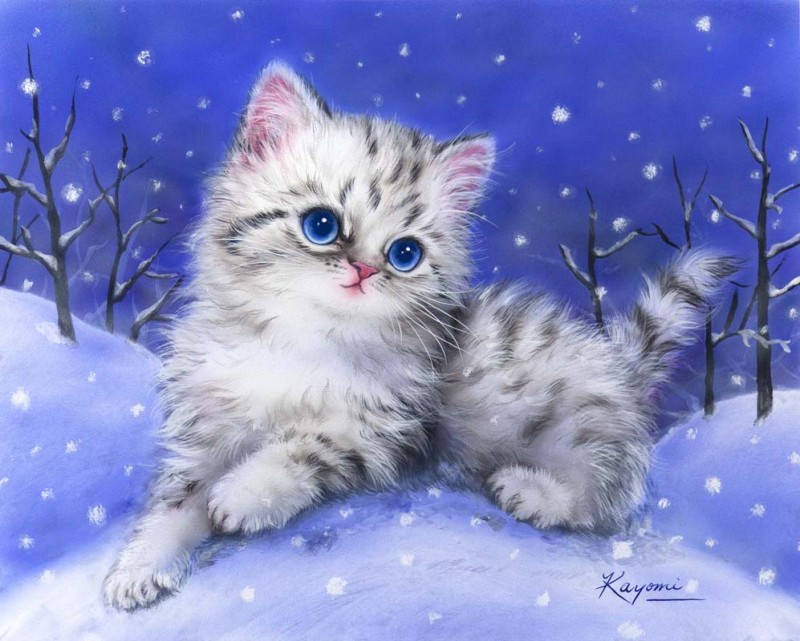 6314 - Kitten in the Snow