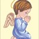 3301 - Angel Boy Praying Silhouette