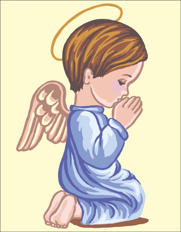 3301 - Angel Boy Praying Silhouette 3301 - Angel Boy Praying Silhouette