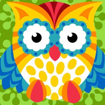 926.315 - Canevas Hiboux Floral