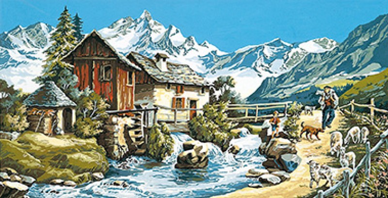 932.68 - Canevas Le Berger & L'Enfant